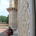 Me in front of one of the Minar of&nbsp;tomb
