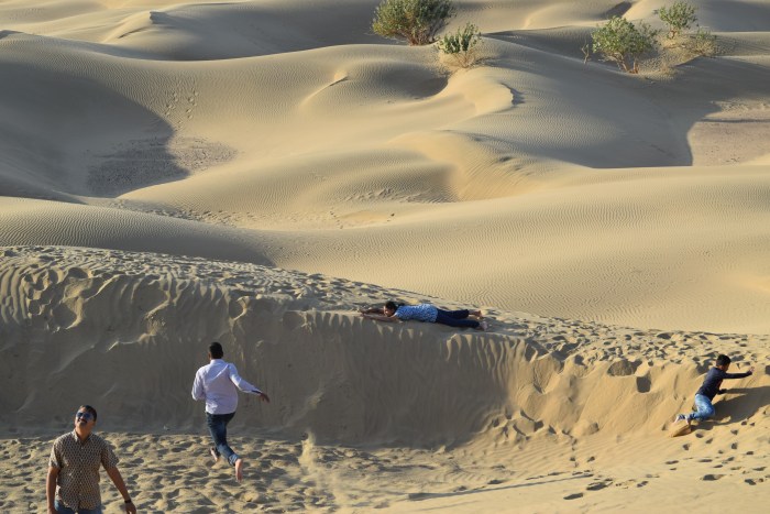 Fun on sand dunes