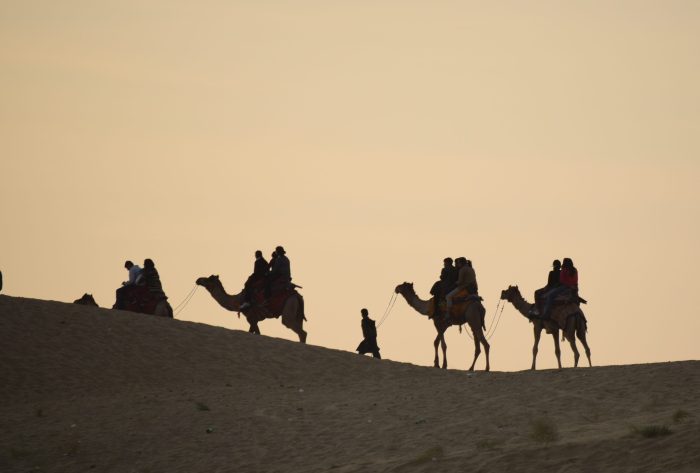 Sunset at Sam Sand Dunes