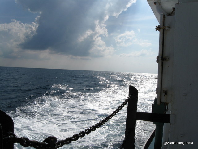 From the ship deck