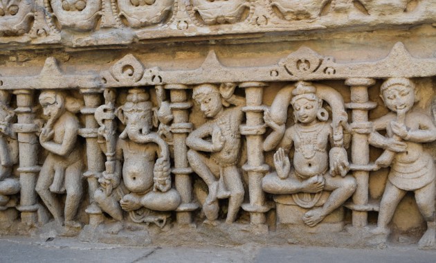 Ganesha and other celestial figuress