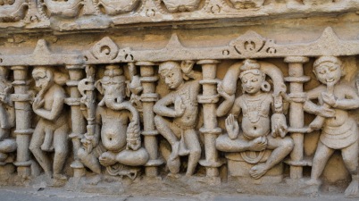 Ganesha and other celestial figuress