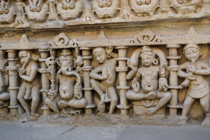 Ganesha and other celestial figuress