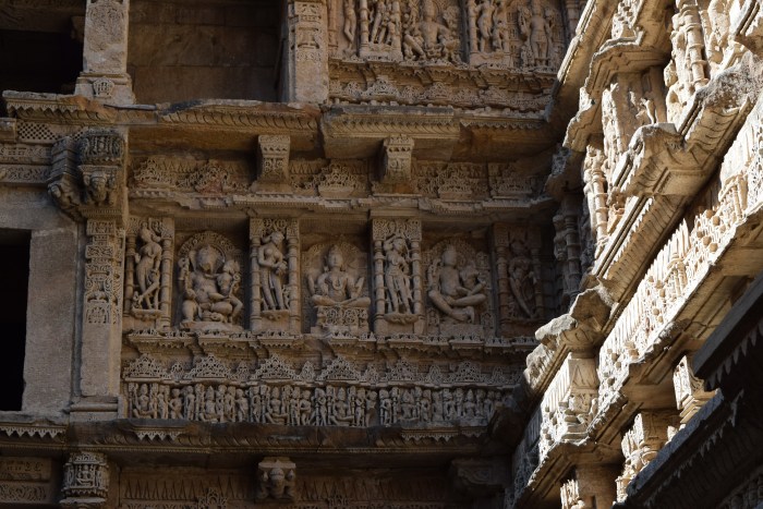 Various levels of step well