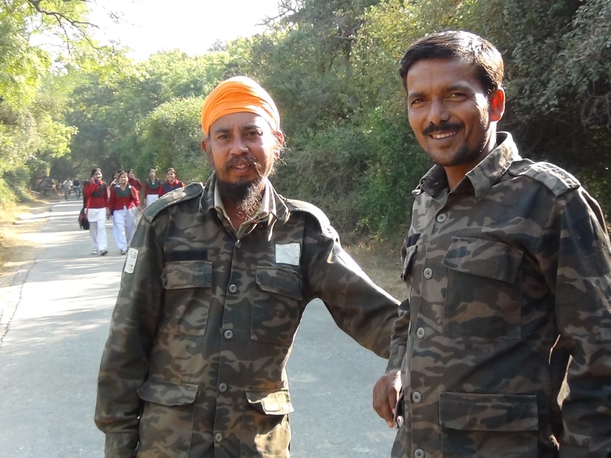 Our rickshaw pullers and guides obliging us with shy smiles and a pic