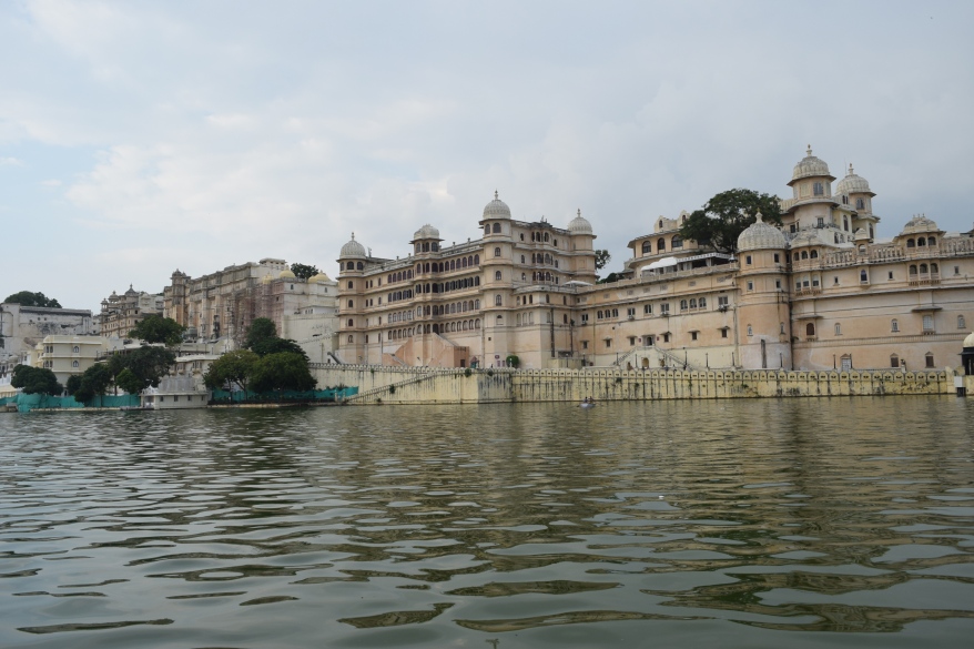 View of palace from lake Pichola