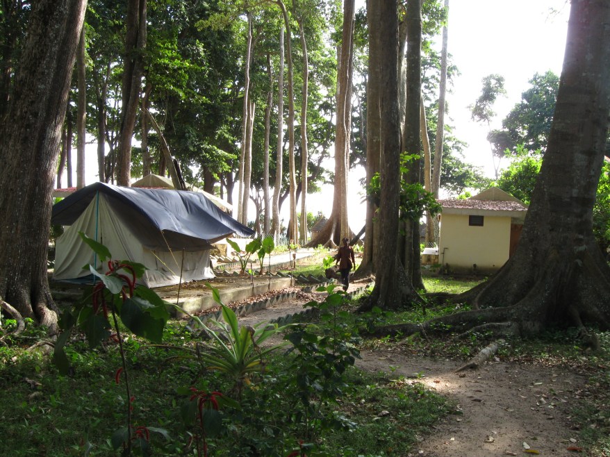 Tent accommodation at Havelock Island