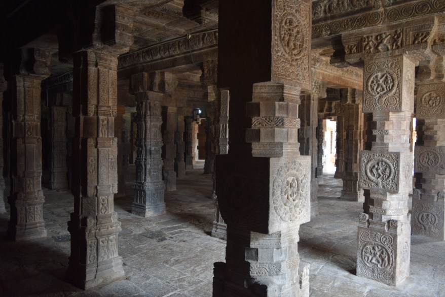 Carved Pillars at mandapam