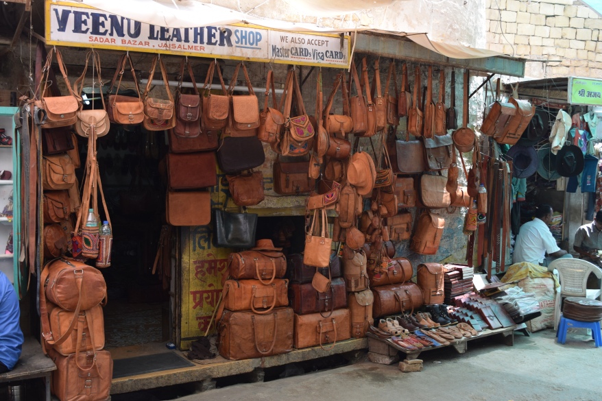 Leather goods overflowing