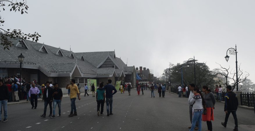 Mall road at Shimla