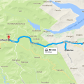 map from mahabaleshwar to bhillar to&nbsp;panchgani