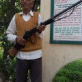 Trilok Singh with Corbett’s&nbsp;gun