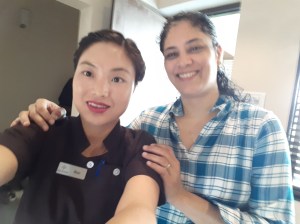 Nuu, my masseuse and me....selfie time!