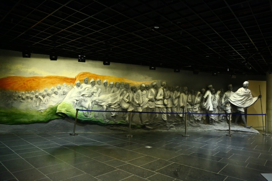 3D representation of Dandi March in one of the galleries