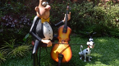 3d installation of Mario's cartoon