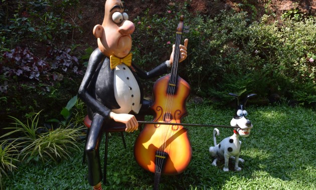 3d installation of Mario's cartoon