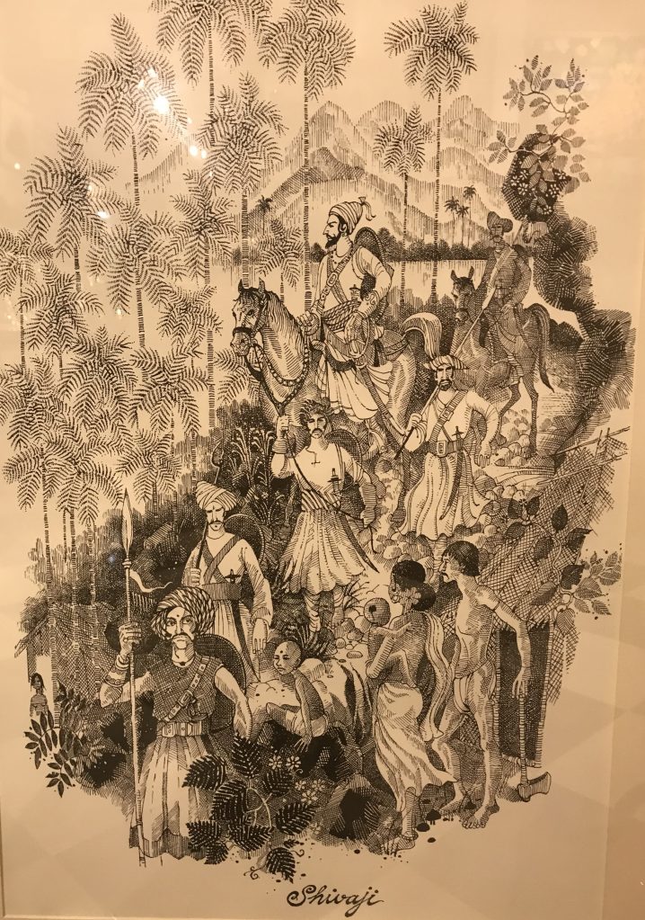 Shivaji and his entourage