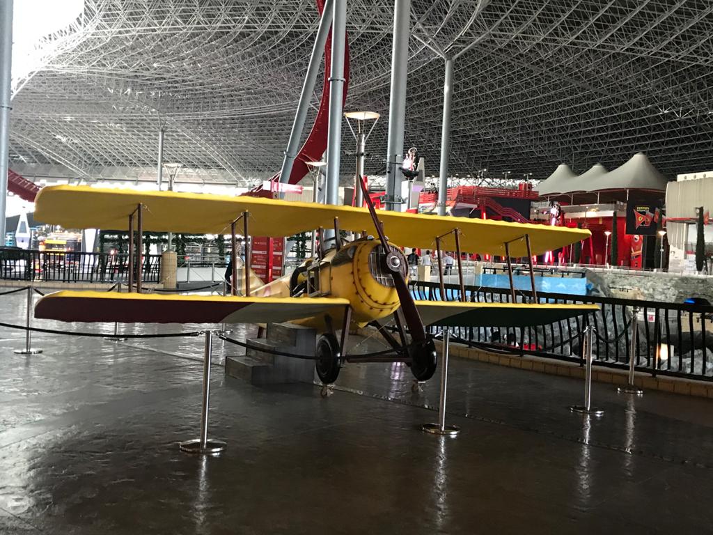 display of old aircraft