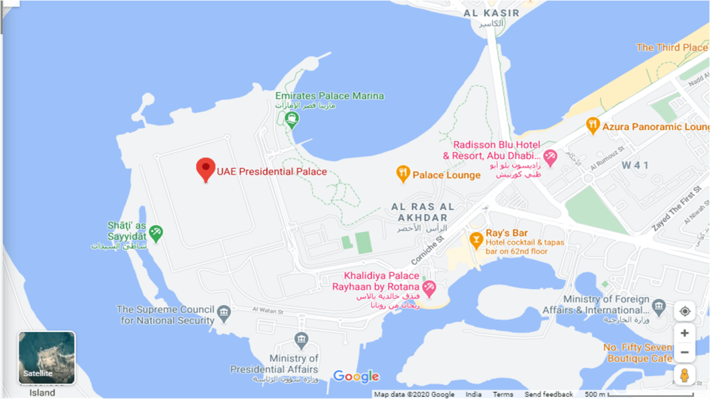 Directions to palace