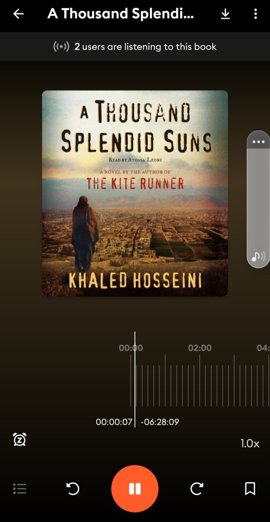 Screenshot of another audiobook on storytel app
