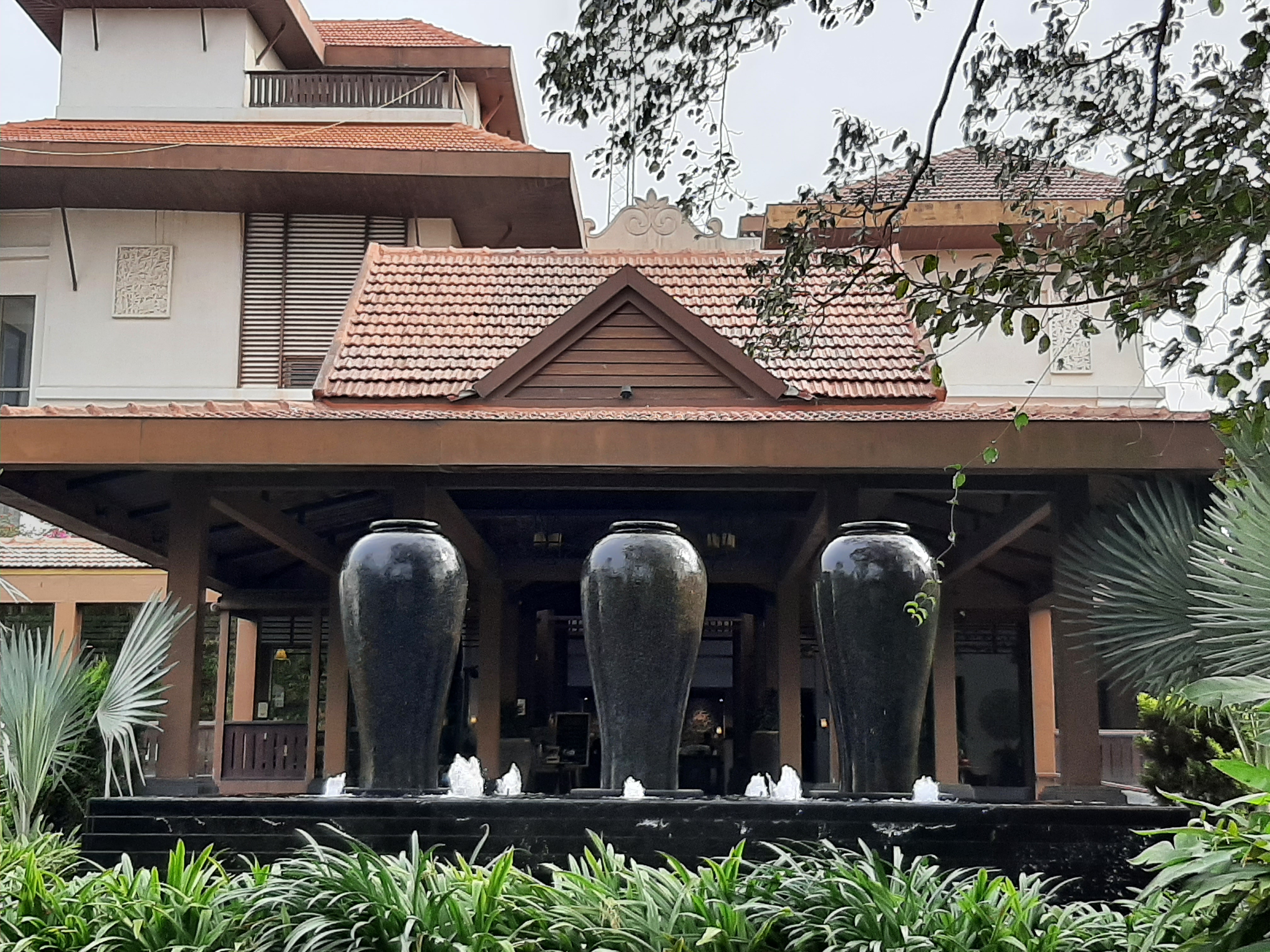 Entrance porch of the resort